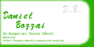 daniel bozzai business card