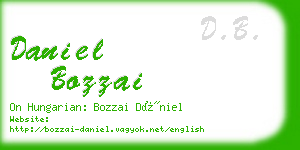 daniel bozzai business card